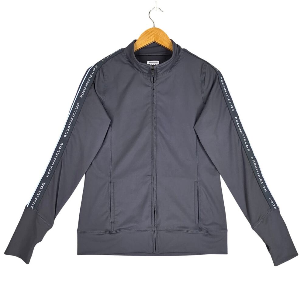 RODAN + FIELDS WOMEN’S FULL‑ZIP ATHLETIC JACKET – GREY – SIZE MEDIUM